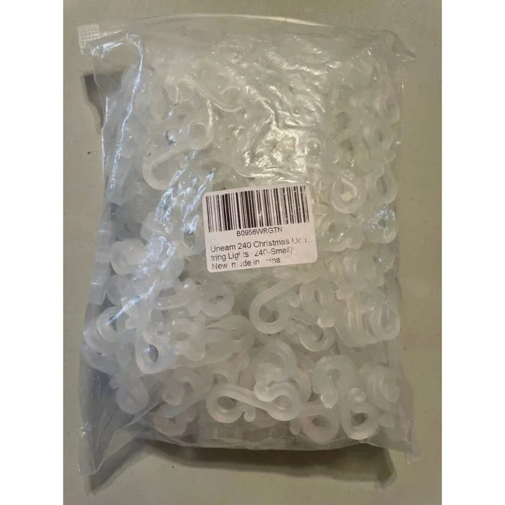 Christmas String Light Holder Clear Small size 240 pc